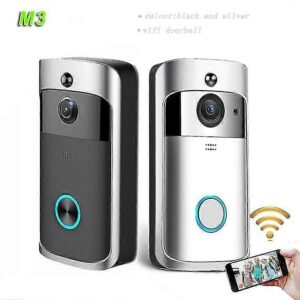 Wireless Video Doorbell Camera with Ringtone, Silver
