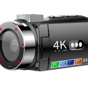 4K Video Camera Camcorder 64MP Vlogging Camera With 28X Digital Zoom for YouTube - Standard Version